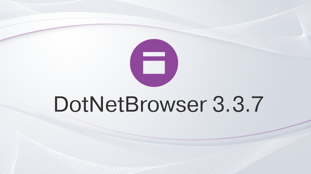 DotNetBrowser tweet media
