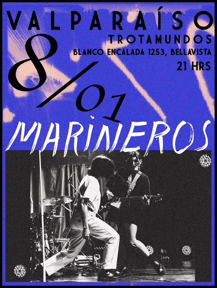 Nuestra primera fecha del 2026 será en Valparaíso!
Nos vemos el 8 de enero en el Trotamundos de Valpo
passline.com/eventos/marine…