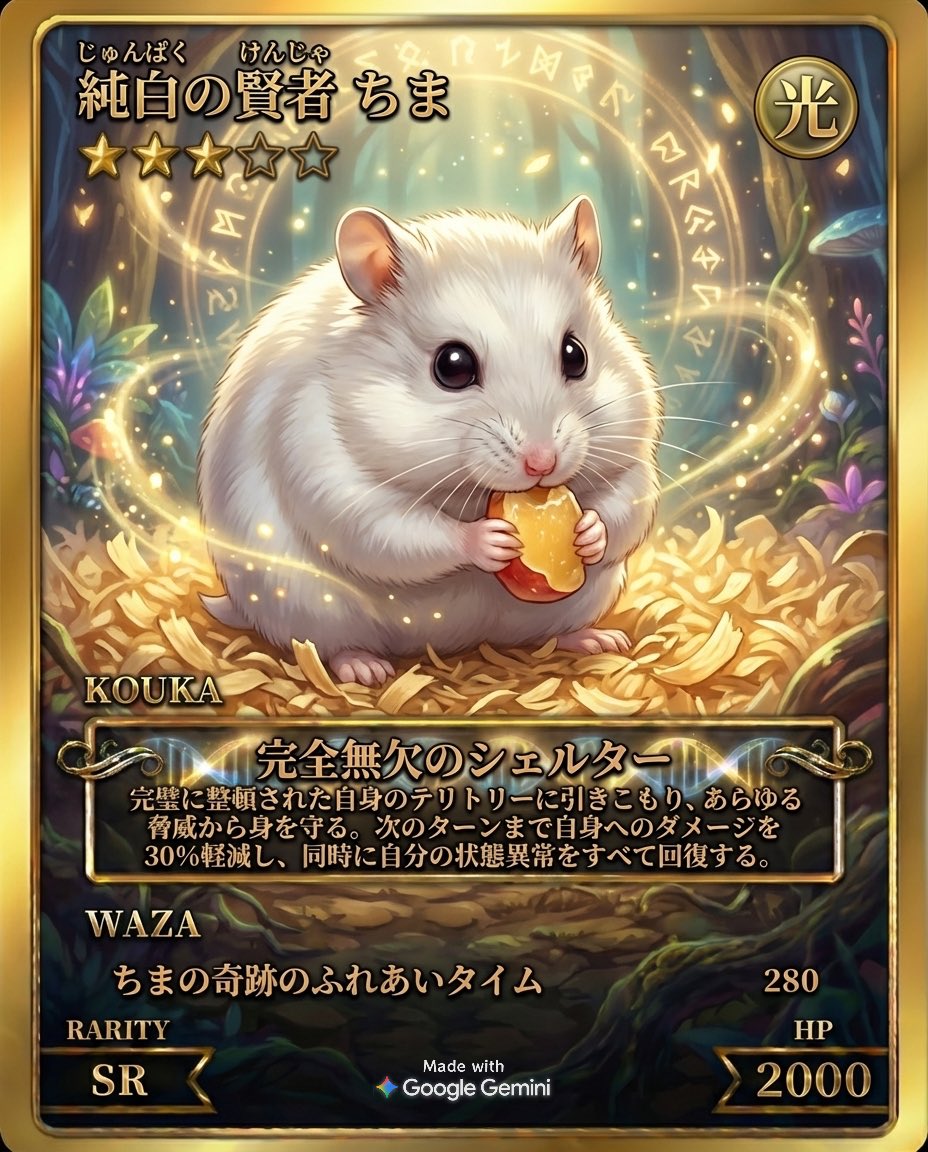 reimausu's tweet photo. 友達のペットたちのカードも見たいわぁ🤭♡
#ペットカードジェネレーター https://t.co/He4fMu7PyX