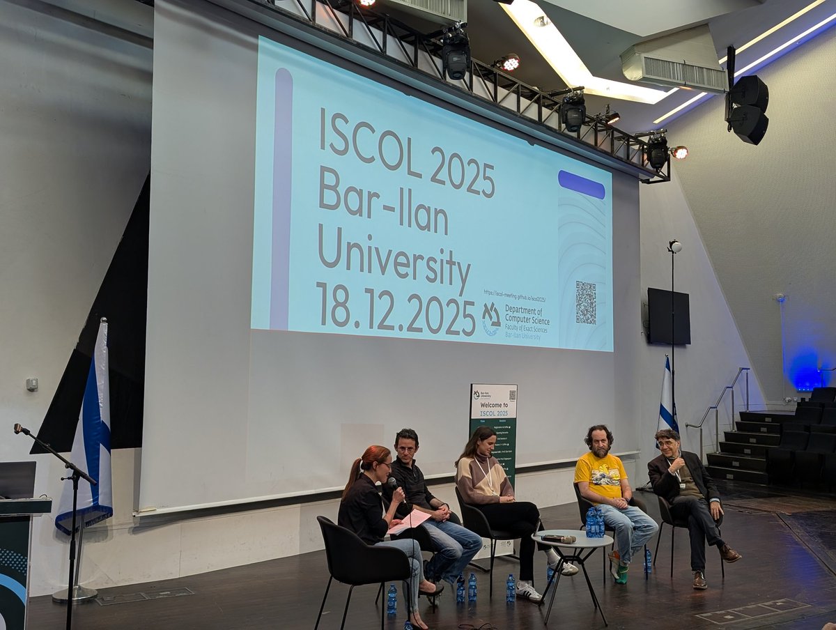 Happening now! Join Chair Ella Rabinovich and panelists Giora Alexandron, Yoav Goldberg, Michael Elhadad, and Gili Lior for a panel on the future of AI tools in research and education.