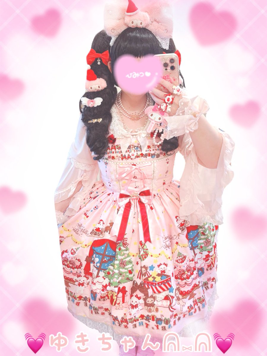 くみゃちゃんのDoki★Doki Christmas Party柄カチューシャ 予約/増産]くみゃちゃんのDoki☆Doki Christmas Party柄カチューシャ