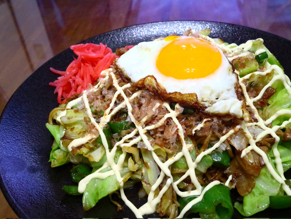 今日の減量飯？ほぼ野菜焼きそば
#減量飯　#デ部