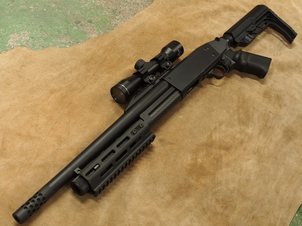 イサカM37カスタムセット　戦民思想Ｔ名人+ストック一式+スコープマウントベース オリジナルアイテム - 戦民思想