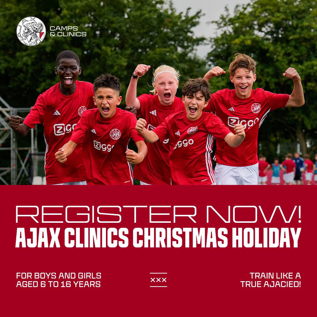AFCAjax's tweet photo. Train like a true Ajacied during the Christmas Holiday!🎄