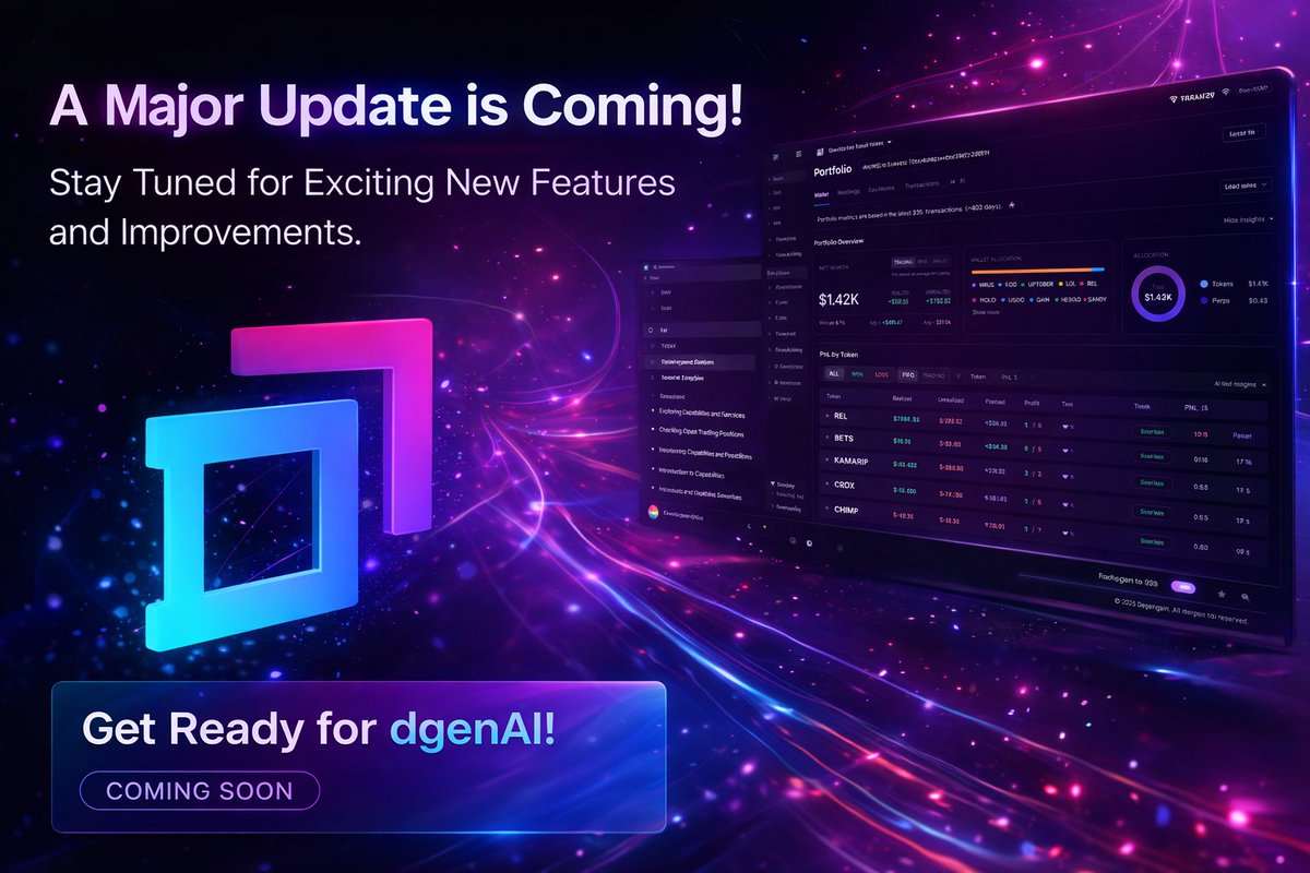GM!

Time to wrap up the latest adjustments.
We’re polishing the edges and locking things in before the next push.

A new update is coming very soon 🚀

More features.
Better stability.
Cleaner UI.

And, of course, bug fixes.This one is about making the platform smoother,