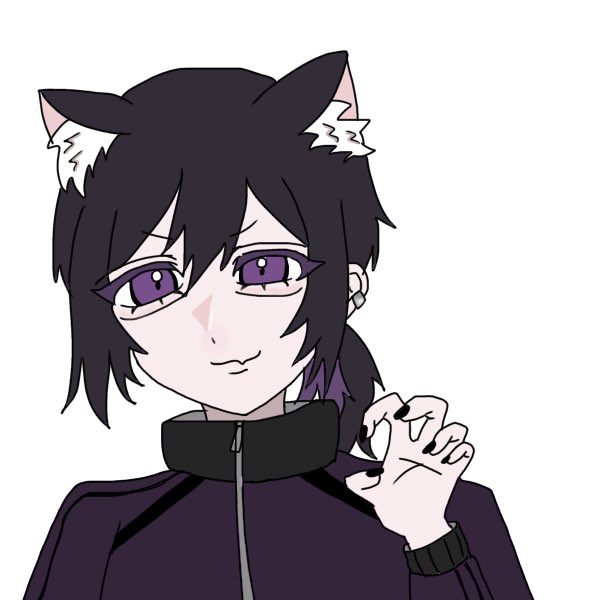 がお！！｣ #紫画廊 #サム_fa @kurozumishiga_v 💜🐺