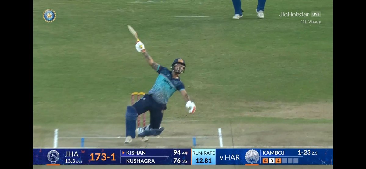 JITU3072's tweet photo. Jharkhand captain Ishan Kishan is on song in the #SMAT final 🔥🔥👏💯💯🏏🏏
Ishan Kishan leading from the front! What a captain's knock in the SMAT final🏏🏏🔥🔥🔥
#SMT
#ishankishan https://t.co/sgQaVa2YFb