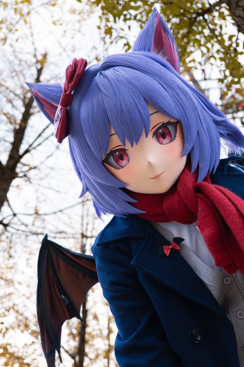 新头壳做好了，但缺少一点之前贱贱的感觉，竟有点小失落...
-----
The new Mask is finished, but it lacks a bit of the previous cheeky feeling, which makes me a little disappointed...

#kigurumi #kig