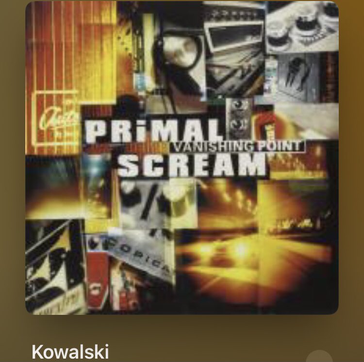 Nowplaying Kowalski - Primal Scream (Vanishing Point) #MartinDuffy