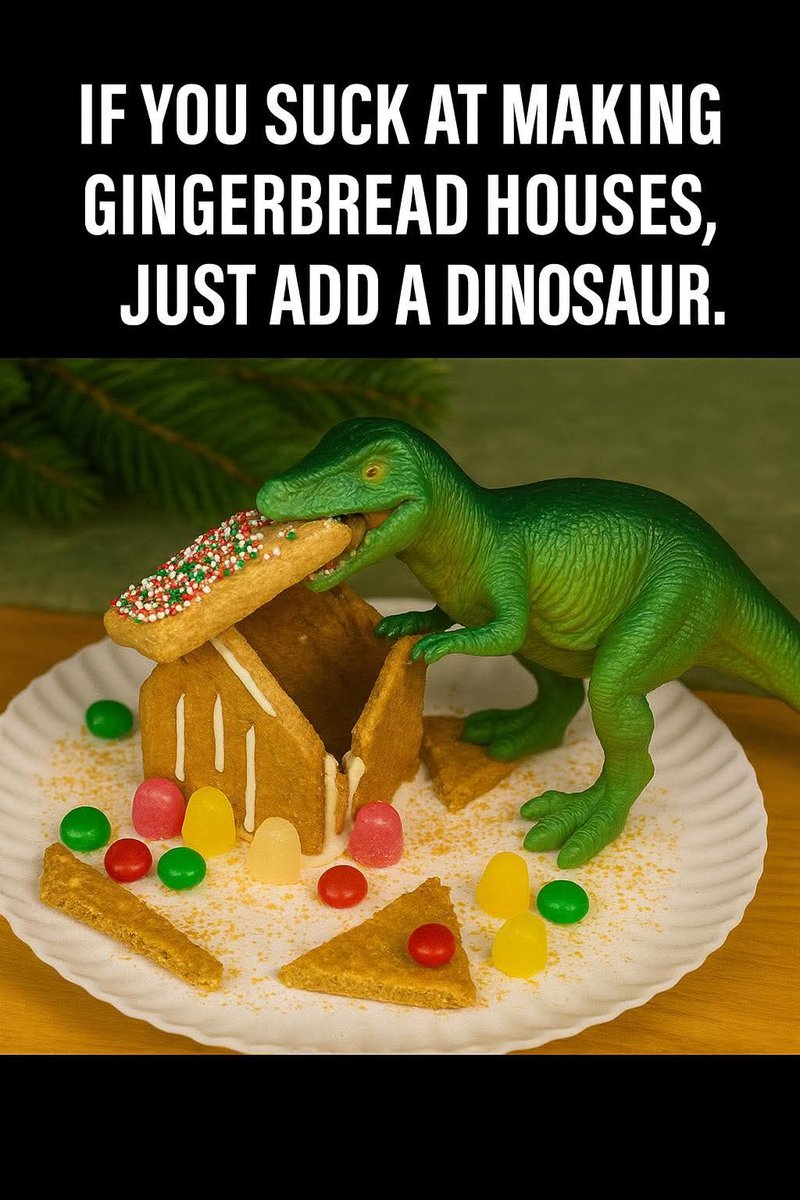 TweetyTea19's tweet image. #dadjokes #Christmas2025 #gingerbreadhouse