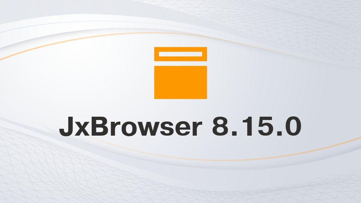 JxBrowser tweet media