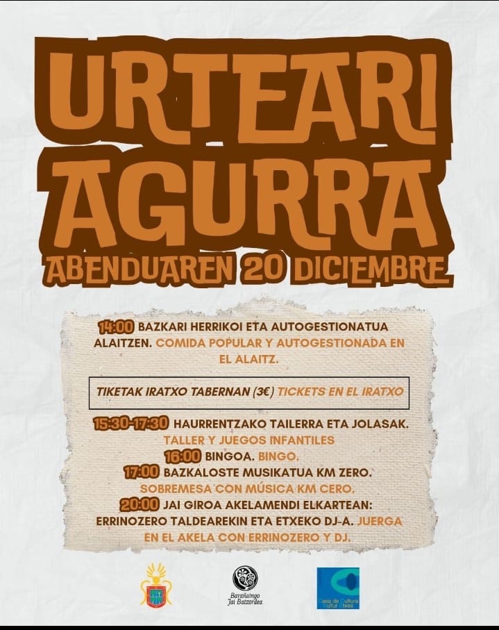 akelamendi's tweet image. 💥💥Jai Batzordearen eskutik larunbat honetarako jarduerak. Gure elkartean amaituko dute. 💥💥