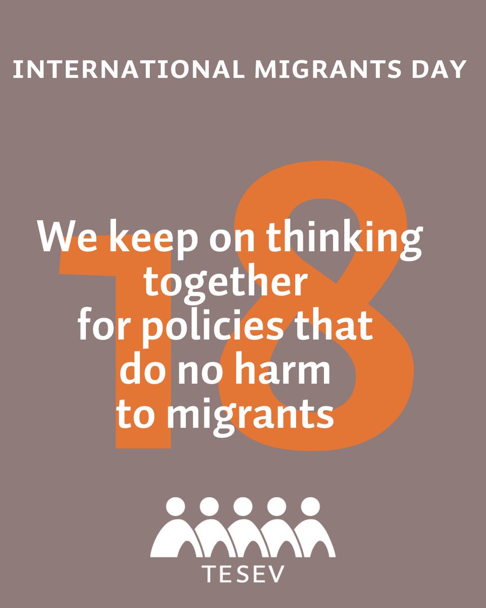TESEV2015's tweet photo. #UluslararasıGöçmenlerGünü #internationalmigrantsday https://t.co/7cJgOCZdG1