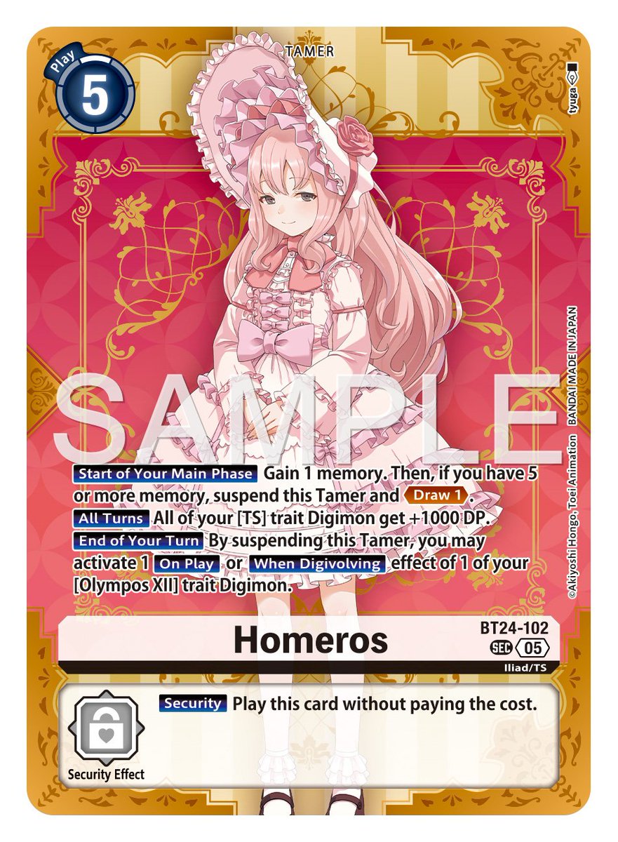 ⌚[PREVIEW]⌚

BT-24 TIME STRANGER

Se cierra el ciclo de BT, por el momento, de los Digimon Story, con Time strange!! Se vienen los Olympos!

🗓️23/01/2026

⚪ Homeros - Tamer

SECRETAAAAAAA