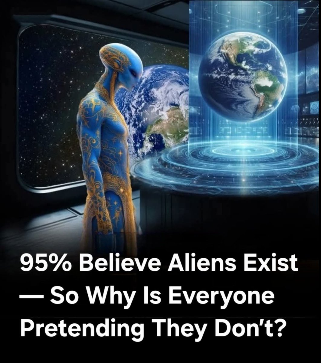 🚨 95% Believe Aliens Exist — So Why Is Everyone Pretending They Don't? What if almost