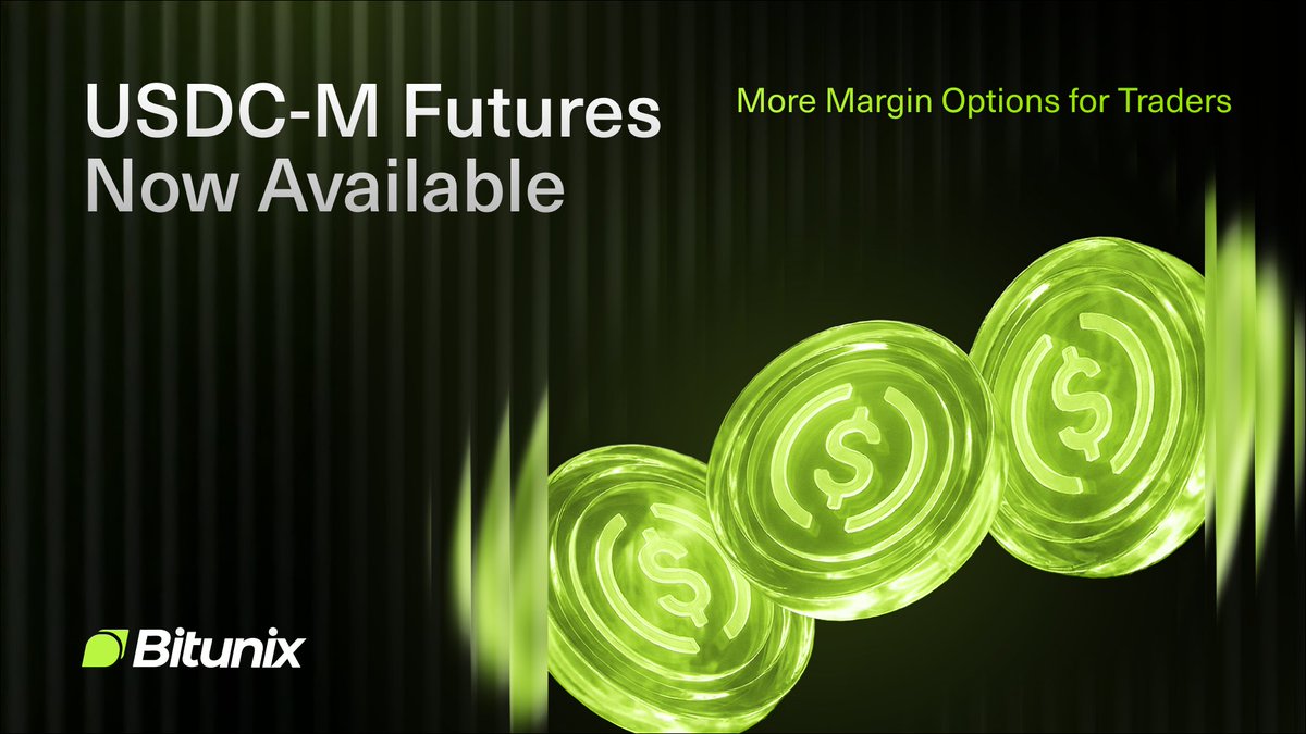 BitunixOfficial's tweet image. 🚀 USDC-M Perpetual Futures are now LIVE on Bitunix!

A new way to trade perpetuals using $USDC as margin and settlement, designed for greater flexibility and smoother position management.

👇 Thread for details