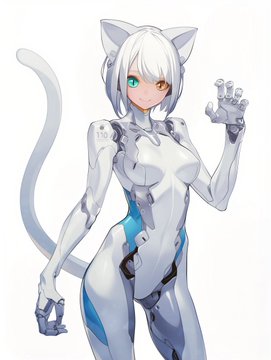 白猫サイボーグガールのフィギュア化画像
White cat cyborg girl figure image

過去に生成したイラストをnano banana proでフィギュア化する木曜日の夜のひと