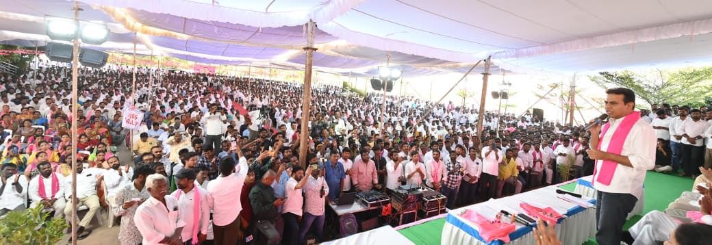 Felicitated and addressed the newly elected Sarpanches and ward members in Yadadri Bhuvanagiri district