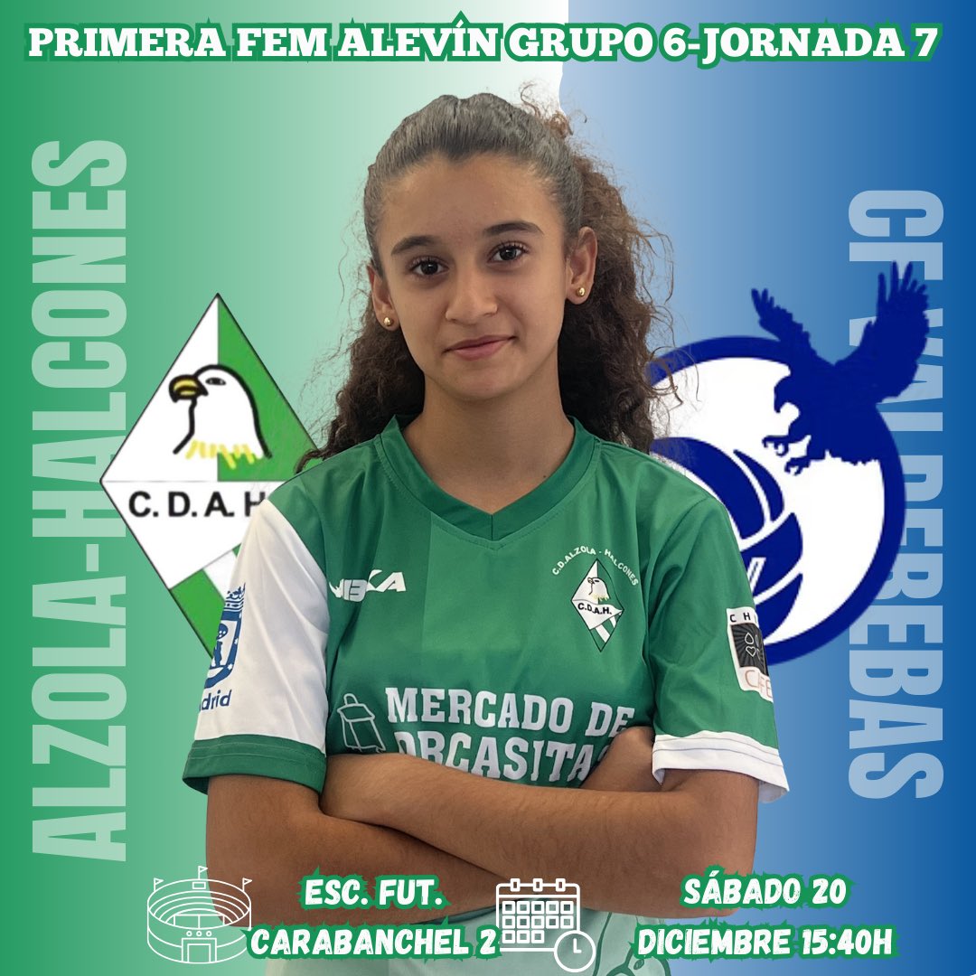 𝐀𝐋𝐄𝐕𝐈𝐍 𝐅𝐄𝐌⚽️💚

Alevín Fem 🆚 <a href="/CFValdebebas/">CF Valdebebas</a> “A”

#vamosalzola #elequipodelbarrio