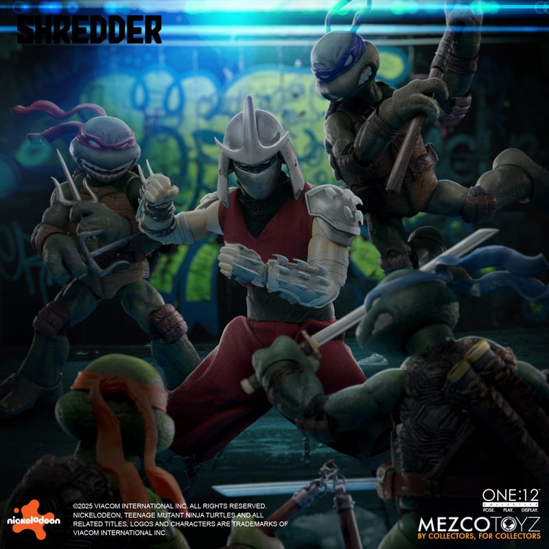TMNT – Mezco One:12 Collective Shredder toyark.com/2025/12/18/tmn… #toyark #actionfigures