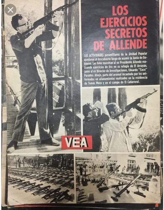 ziticen's tweet photo. Precisamente, porque es la casa de todos los Chilenos, el presidente electo, José Antonio Kast, que fue elegido por una amplia mayoría de ciudadanos, que no fue el caso del Nefasto Allende, que por su escasa votación debió ser  electo por secretaria, puede habitar la Moneda.
Allende, no fué un héroe que se sacrificó por la democracia, era un Nicolás Maduro, adelantado a su época y la historia de su gobierno no empieza el 11 de septiembre de 1973.
Por último respecto a la "Sacralidad Republicana", de la que según usted quedó impregnada el Palacio de la  Moneda, después del paso de este Angel, mal llamado "Salvador Allende", es sólo su tuerta y adoctrinada visión, de un hombre que llenó el palacio de la moneda de armas y terrorista chilenos y extranjeros y se hacía acompañar de una guardia pretoriana denominada GAP.