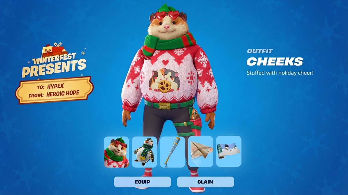HYPEX's tweet image. FORTNITE WINTEFEST PRESENTS OPENED EARLY

👉 youtu.be/vNV-wlO_xUI