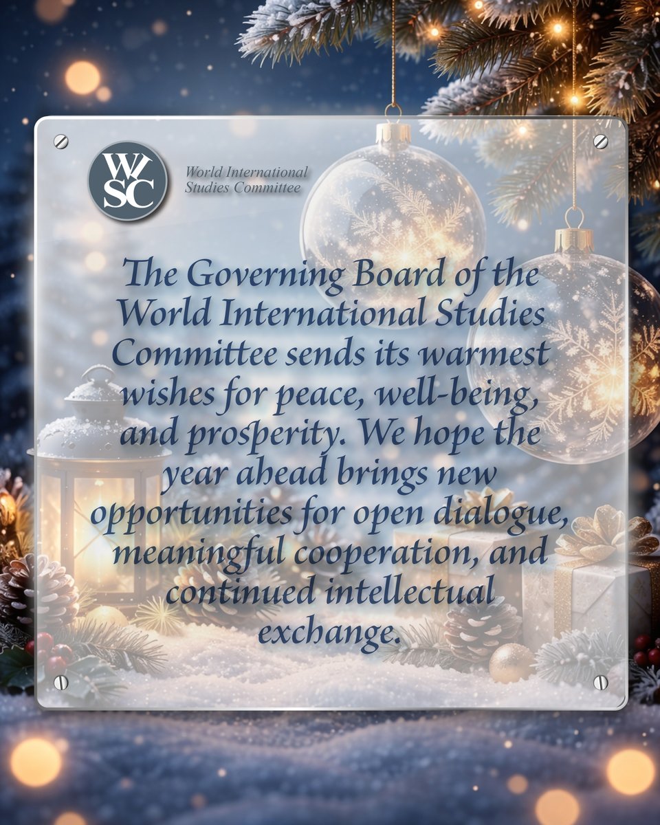 World International Studies Committee tweet media