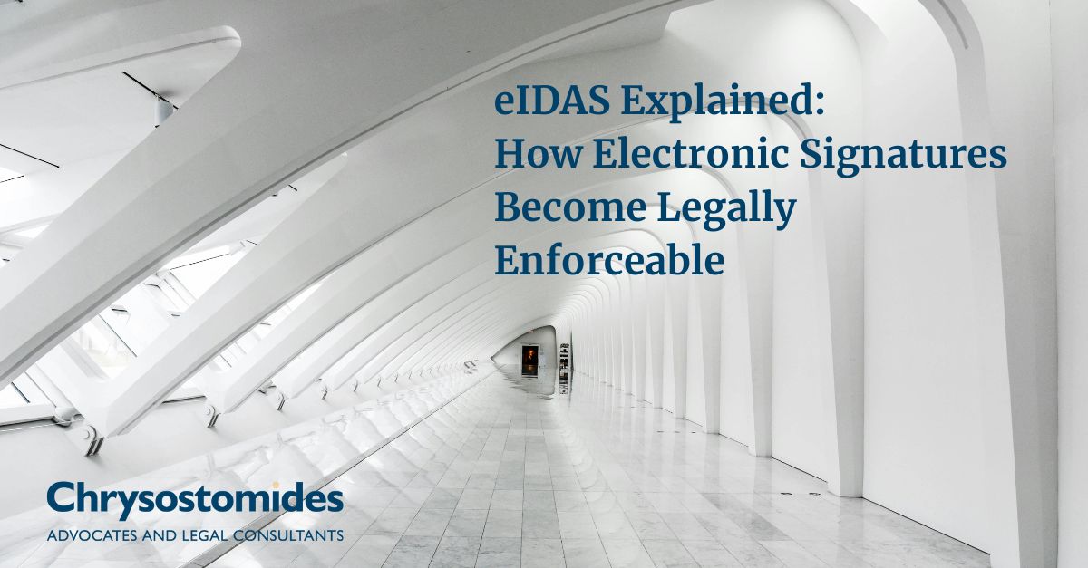 ChrysostomidesK's tweet image. Electronic signatures are now a core part of doing business in #EU. Under the eIDAS Regulation #Cyprus fully recognises electronic signatures The key is choosing the right level (SES, AES or QES) to balance speed, security and legal certainty. chrysostomides.com/publications/e…