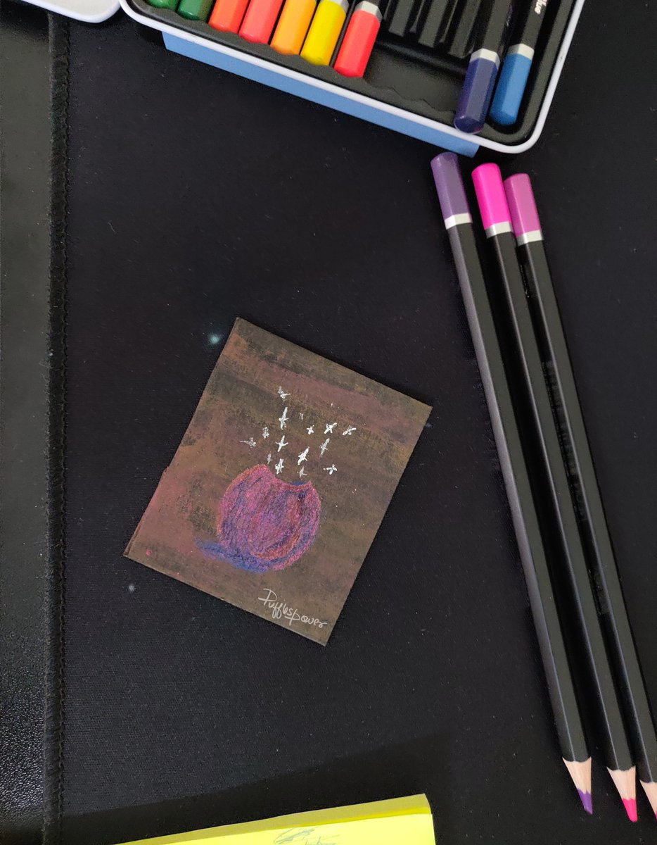 pufflespower's tweet photo. Flowers, vase, and neon color pencils.
#art #sketch https://t.co/e9NFZztjEa