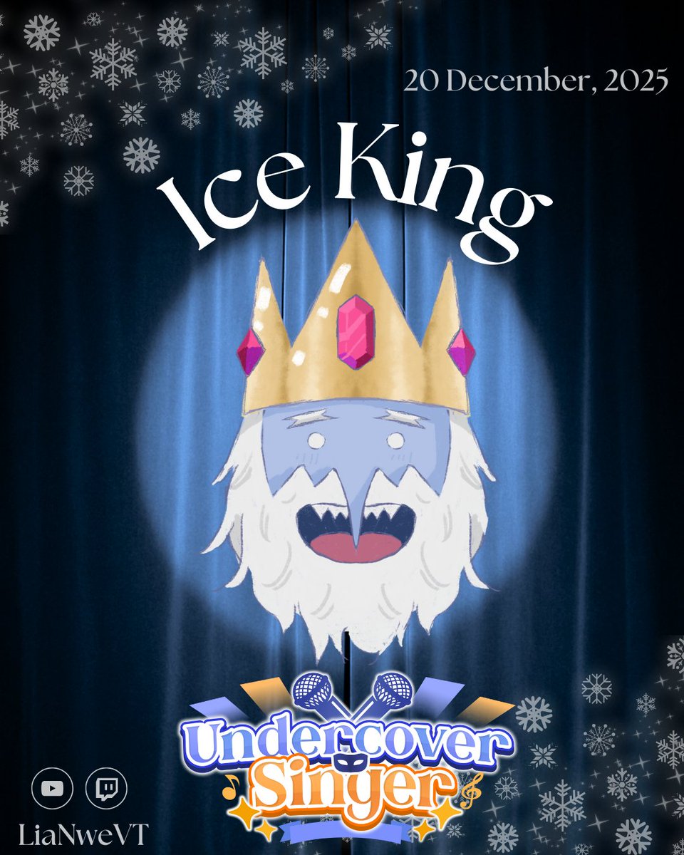 LiaNweVT's tweet image. Introducing our next two contestants!!!

Give it up for "Ice King" and "Gingerbread Man"

Consider stopping by to listen to their DAZZLING performances!!!

Ice King mask: @NellTheCrow 
Gingerbread Man mask: @KaiShindere
