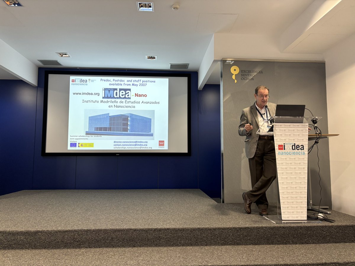 We kicked off the 15th #ESRWnano with an opening by our Director, Rodolfo Miranda, who took us back to the early days of <a href="/IMDEA_Nano/">IMDEA Nanociencia 🔬</a> and the origins of this workshop.