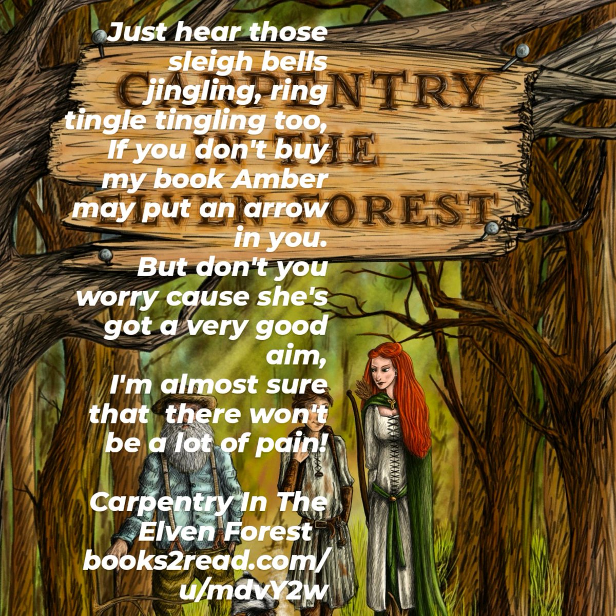 #selfpublished #comedyfantasy #BookTwitter #fantasy 

Carpentry In The Elven Forest 
books2read.com/u/mdvY2w