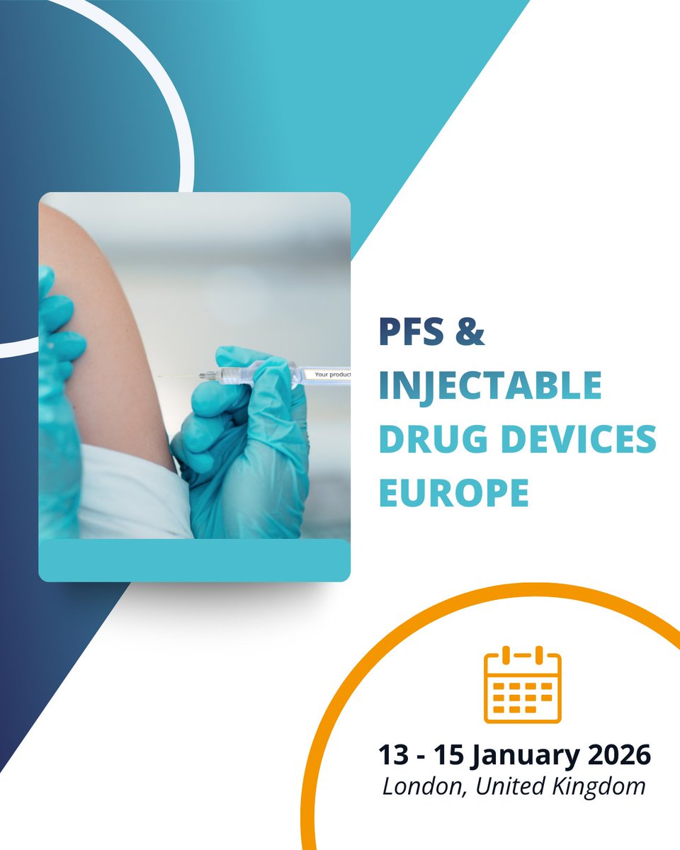 #event
📣 We’ll be attending PFS &amp; Injectable Drug Devices Europe, from January 13 to 15 in London (UK).
 
Let’s connect and see how we can move forward together. eu1.hubs.ly/H0qvhX50

#Injectables #DrugDelivery #Innovation