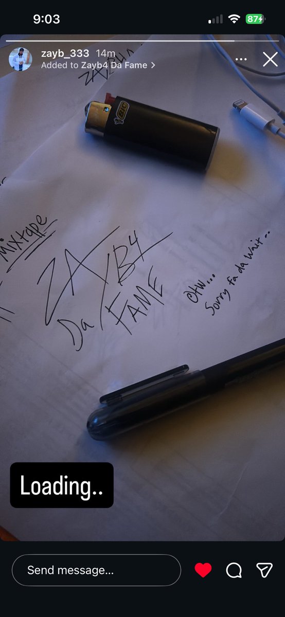 redflaming67's tweet photo. MixTape 💿 
#ZayB4DaFame
Loading…🪫
Sorry fa da wait https://t.co/1KKqJxF7hi