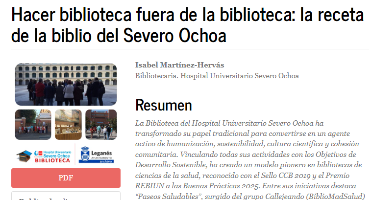 MuCHaBiBLiO's tweet photo. Os comparto el enlace al artículo publicado en el último número de #CLIPsedic :
👉ʜᴀᴄᴇʀ ʙɪʙʟɪᴏᴛᴇᴄᴀ ꜰᴜᴇʀᴀ ᴅᴇ ʟᴀ ʙɪʙʟɪᴏᴛᴇᴄᴀ: ʟᴀ ʀᴇᴄᴇᴛᴀ ᴅᴇ ʟᴀ ʙɪʙʟɪᴏ ᴅᴇʟ ꜱᴇᴠᴇʀᴏ ᴏᴄʜᴏᴀ
👉https://t.co/NvlDiTa0HT https://t.co/Znk39wyObb