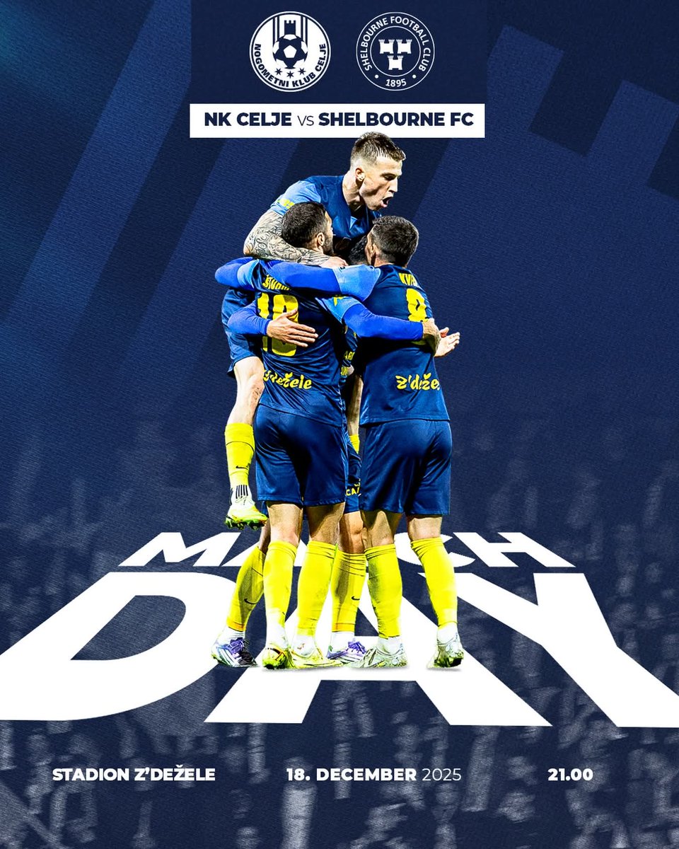 NKCelje's tweet image. Naj se uspešno celjsko nogometno leto 2025 zaključi z evropskim spektaklom, ki ga znamo skupaj pričarati samo v knežjem mestu. ✨💙

Zadnje dejanje leta. Povezani. Kot eno. Napadamo zgodovinskih TOP 8 v #UECL 👑

Vstopnice še vedno na voljo na nk-celje.si