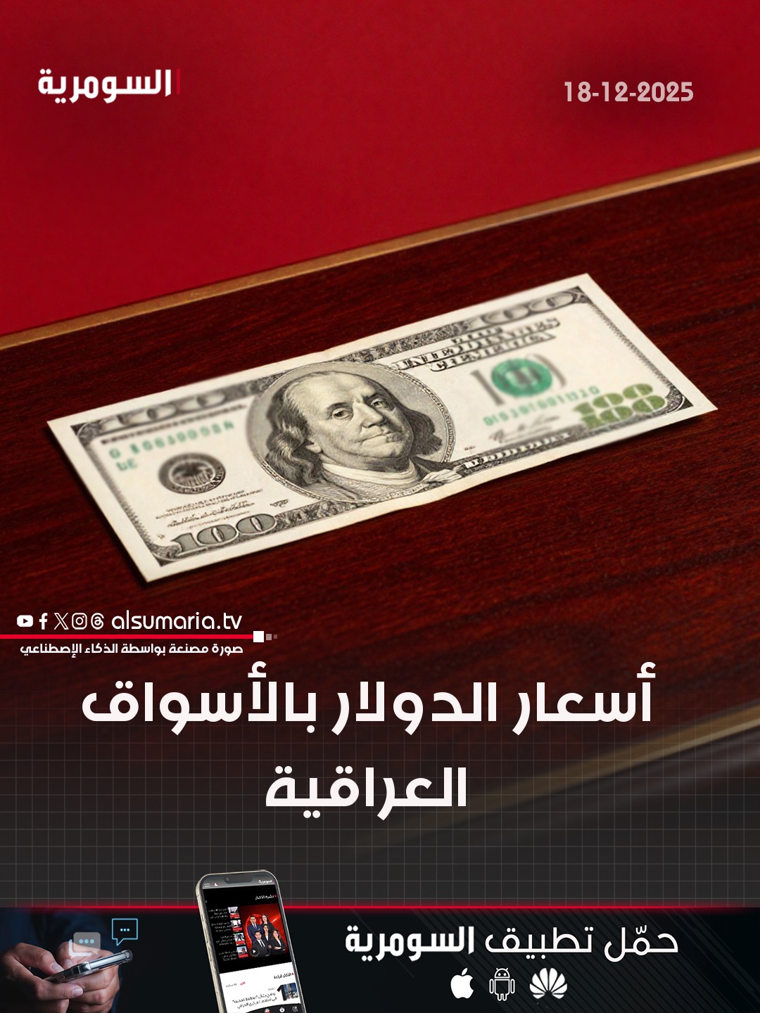انخفاض جديد في أسعار الدولار بالأسواق العراقية. للاطلاع على أسعار الدولار، انقروا على الرابط في أول تعليق 