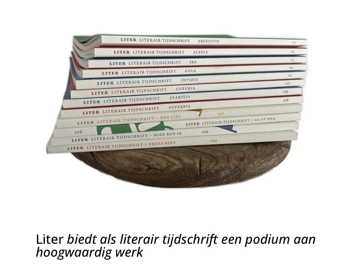 Literair tijdschrift Liter tweet media