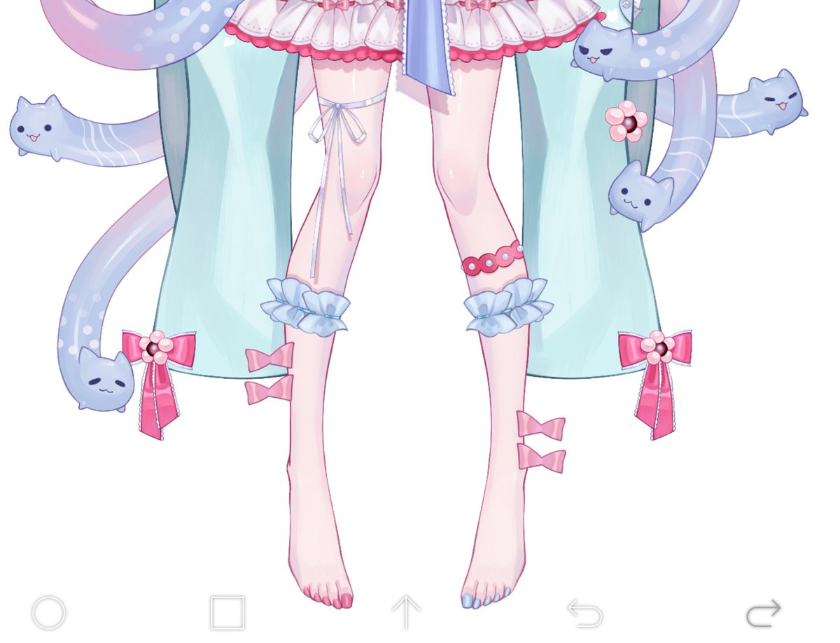 I can only draw feet from very specific angles 🥲🥹🫶💕 sneak peek of <a href="/Meiwibun/">Meiwi 🫧🎀</a>’s legs 😇
