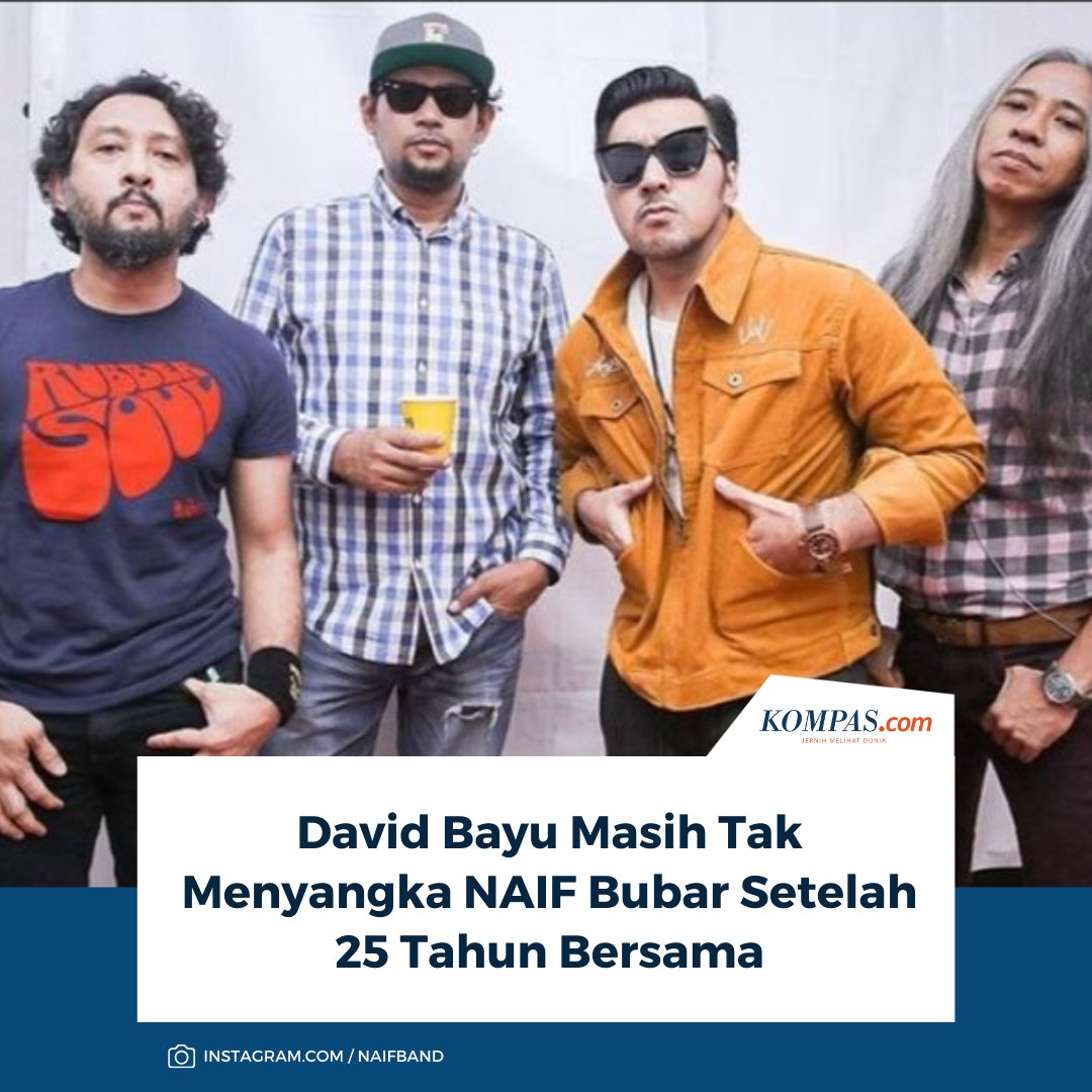 KompasEnt's tweet image. Mantan vokalis David Bayu mengaku hingga kini masih sulit mempercayai kenyataan bahwa band NAIF harus berakhir setelah 25 tahun bersama.

Baca di sini: kompas.com/hype/read/2025….

~AA #NAIF