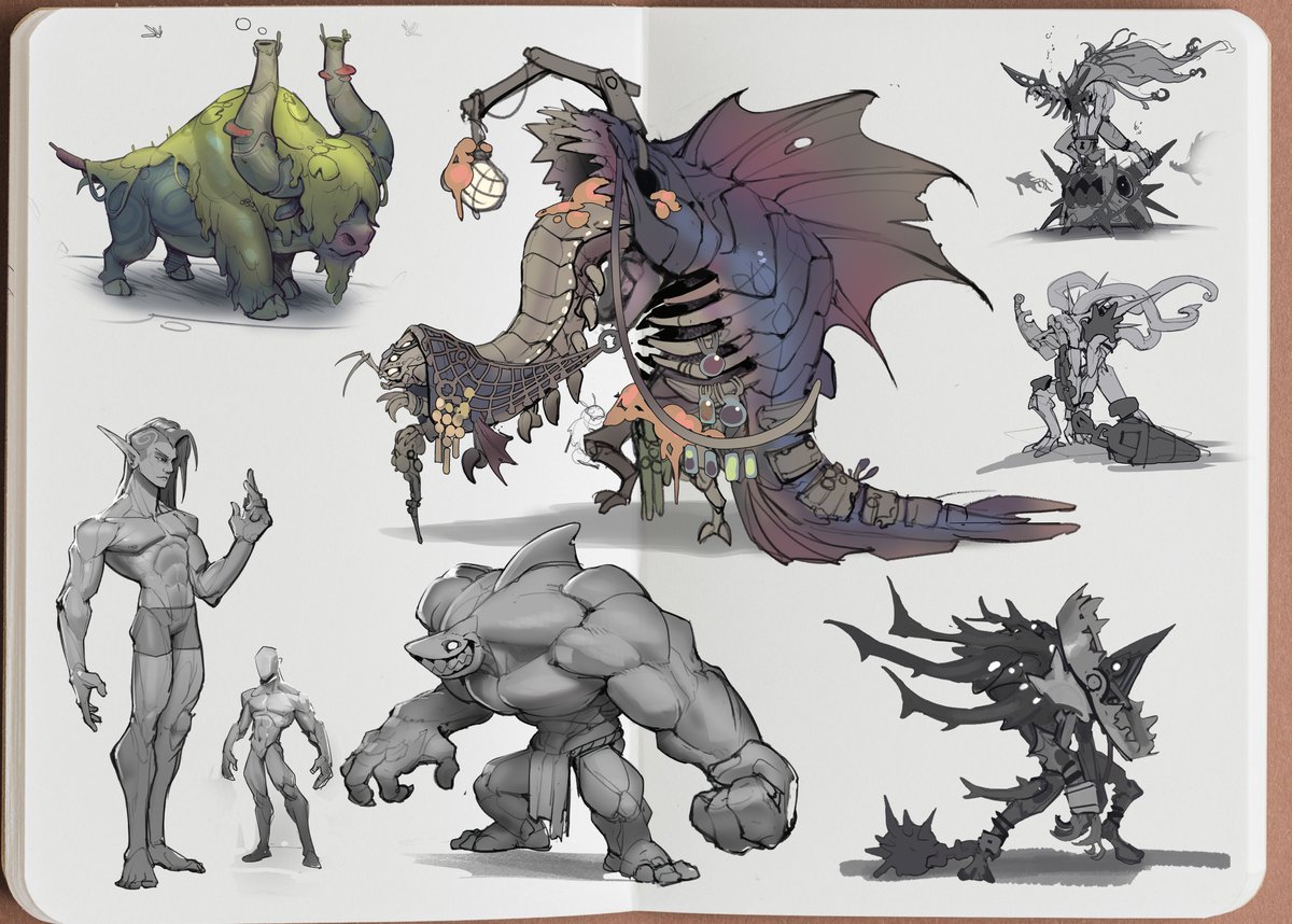 scarVii's tweet photo. hey what's up! I threw together a few drawings I made this year but never ended up sharing doing anything with them. work &amp; live kept me busy. Hoping to be more activ again next year 😤 https://t.co/eQNaW7HJge