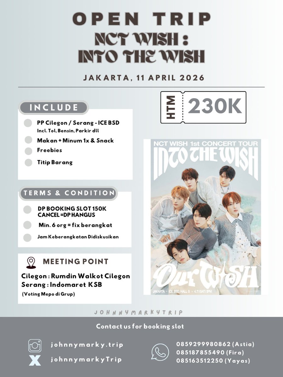 OPEN TRIP TREASURE WISH EXO CILEGON SERANG tweet media