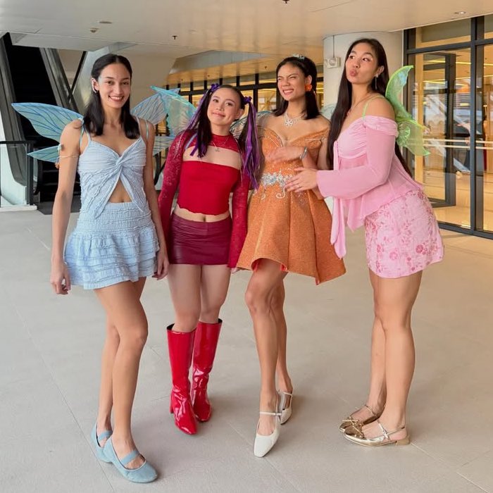 my ALAS (amie lyka angel shev) girls!! ang gaganda 🩵❤️🧡🩷