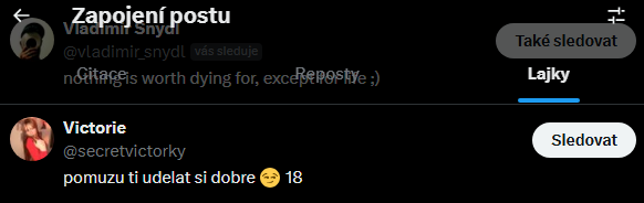 tomasdefunes's tweet photo. @pokeonetwo @secretvictorky Tááákže, nejdřív mi to borec lajknul a pak mě bloknul pro zamezení odpovědí. Není lepšího potvrzení, že mám pravdu🥰 https://t.co/ckPNjSDsti