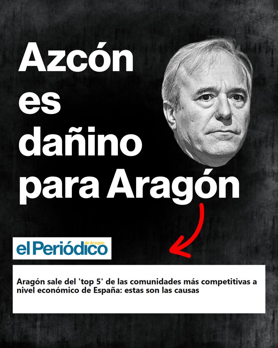 Azcón es dañino para Aragón 👇