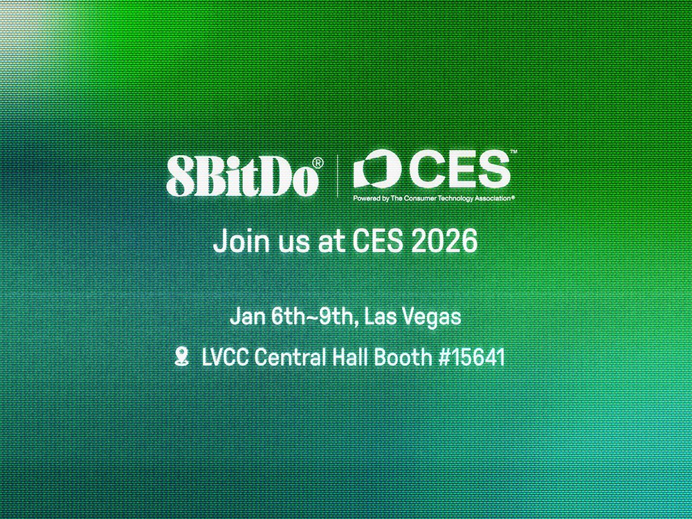 8BitDo's tweet photo. Join 8BitDo at CES 2026.

Experience our latest gaming hardware — and meet the team behind the design.

January 6–9 · Las Vegas
📍 LVCC Central Hall · Booth #15641

#CES2026 #8BitDoCES https://t.co/n2fmuPIMVv