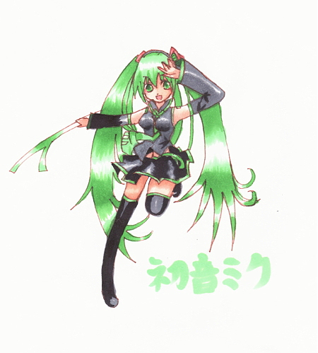 初音ミク 「グッスマイラコン、受賞ならずでしたがず～っと大好きなミクさんを最高のテーマで描け」|レニィレアンのイラスト