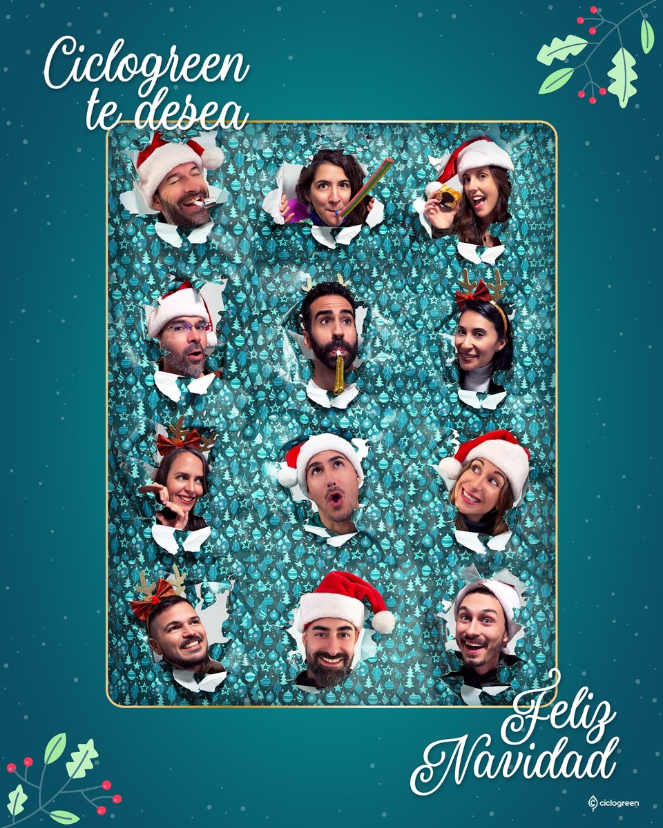 El equipo de <a href="/Ciclogreen/">Ciclogreen</a> te desea unas #FelicesFiestas 🎄✨ y un 2026 lleno de energía ⚡y ahorro de emisiones 🌱. 

#FelizNavidad