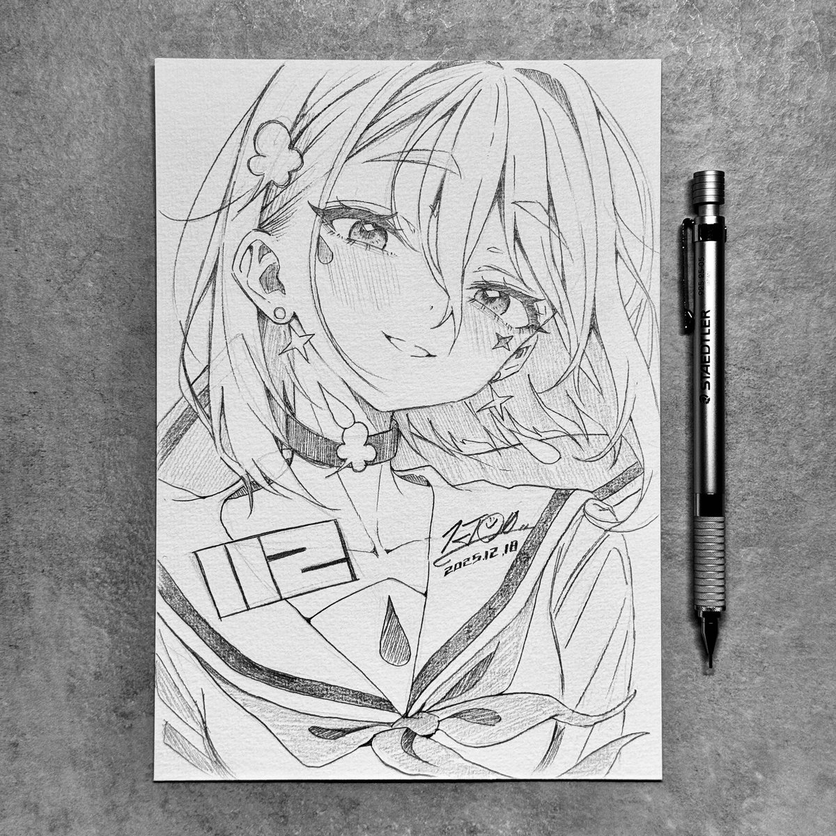 ⚡️#毎日原画チャレンジ 112日目⚡️ 海外の方からもご注文をいただい