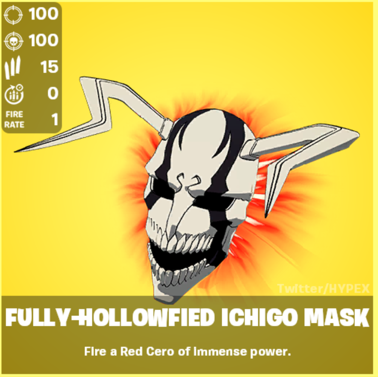 HYPEX's tweet image. BLEACH x FORTNITE MYTHICS